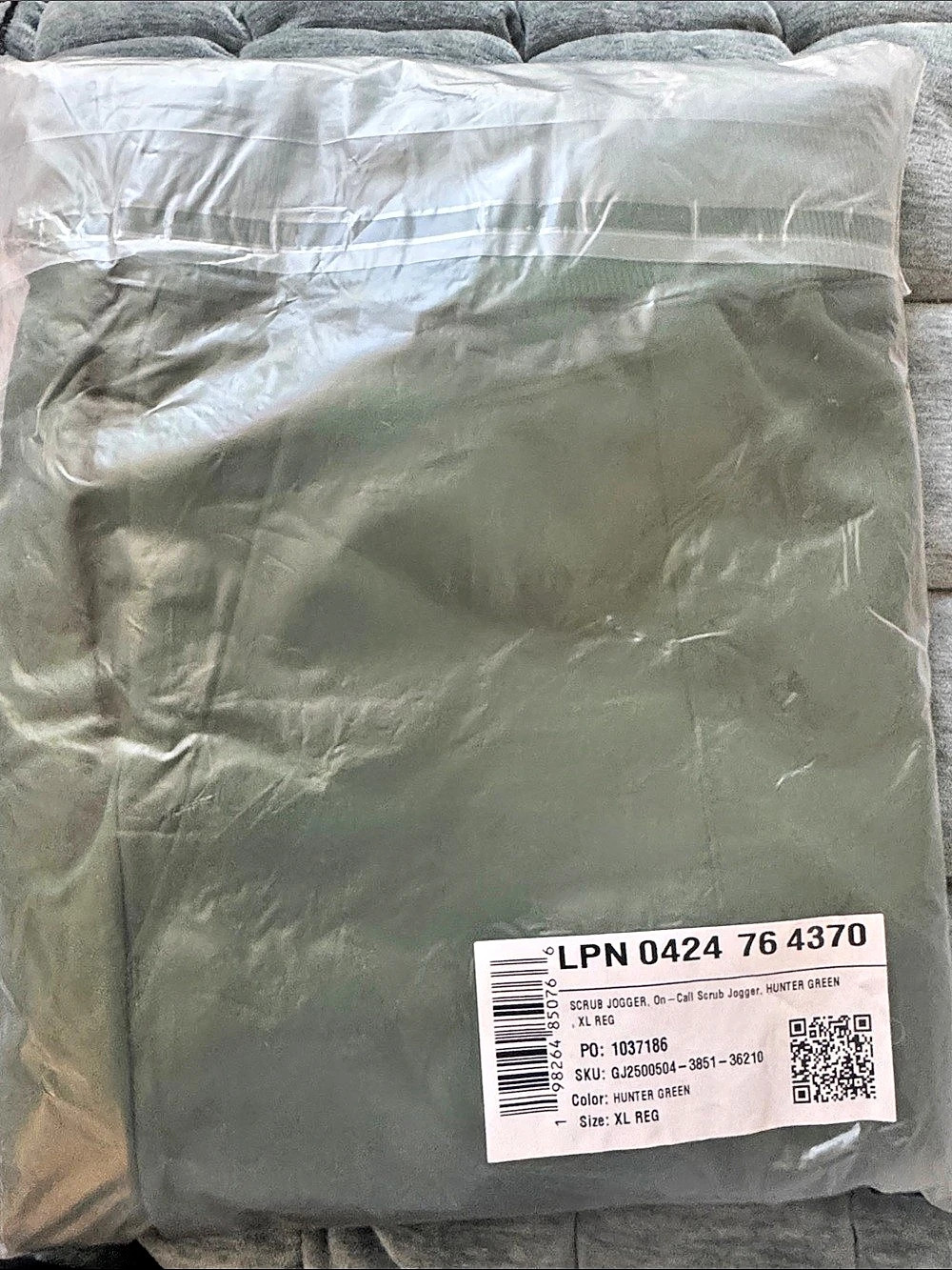 Fabletics On-Call Scrub Jogger Pants Green XL NWT
